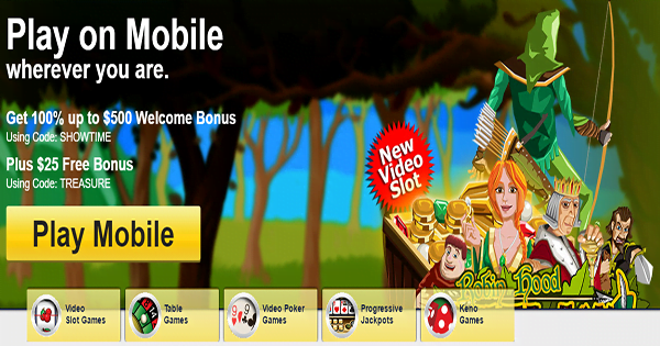 100% up to €£$500 at Treasure Mile