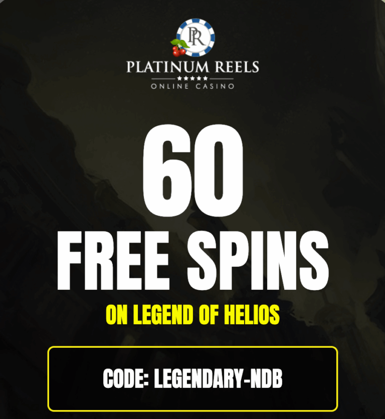 60 Free Spins at Platinum Reels Casino