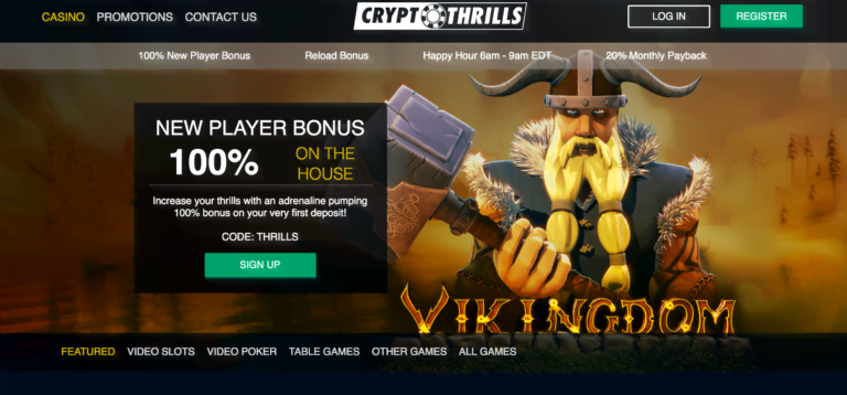 40 Free Spins at Crypto Thrills