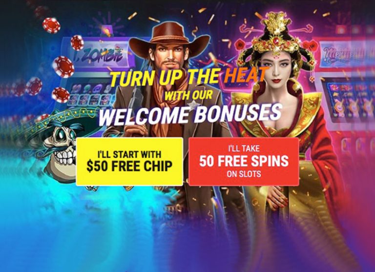 $50 FREE CHIPS or 50 FREE SPINS AT PLANET 7 CASINO – EXCLUSIVE OFFER