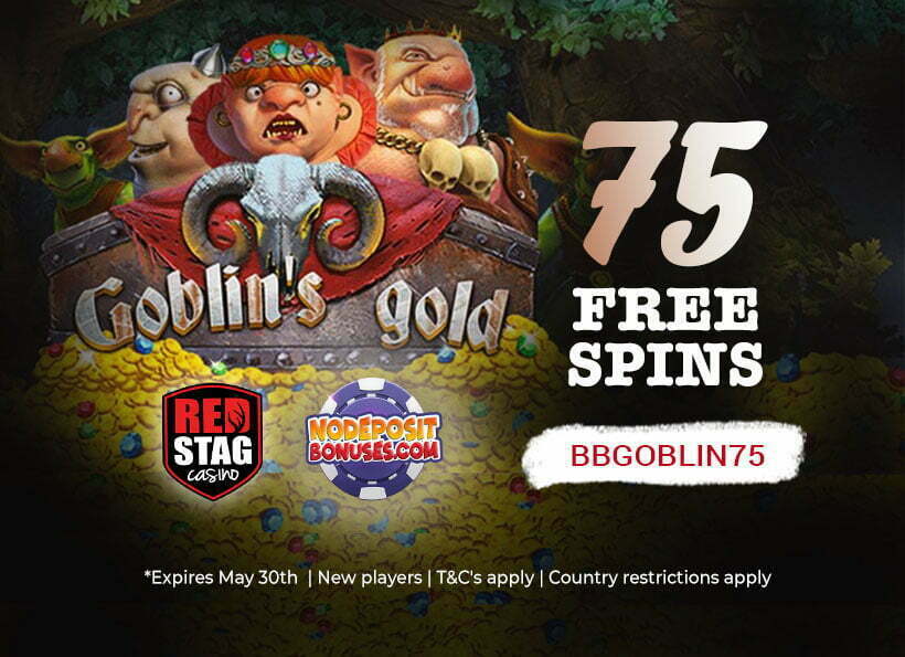 75 Free Spins on ‘Goblins Gold’