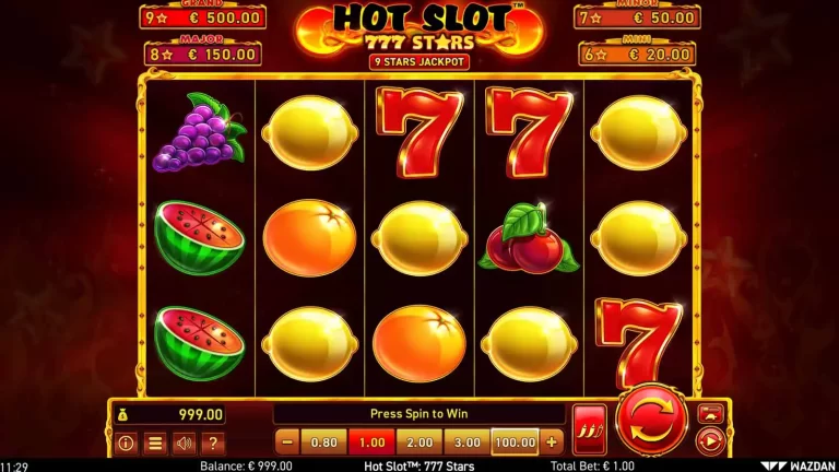 Win Big with Hot Slots: 777 Stars