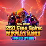 250 Free Spins on 'Buffalo Mania Thunder Springs' at Extreme